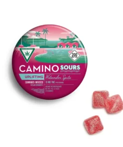 Buy Camino Sours 'Uplifting' Watermelon Spritz High Dose Gummies [20pk] (200mg THC) UK